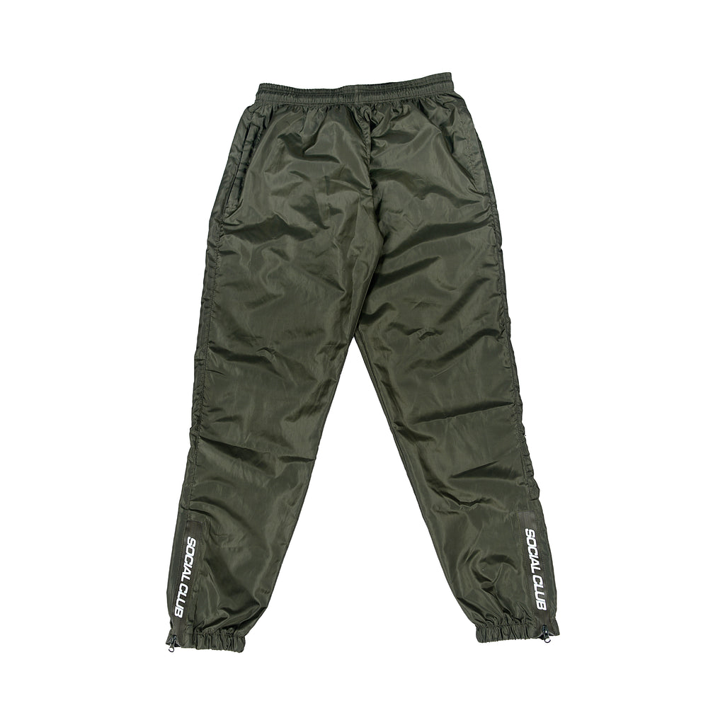 V002 Nylon Track Pants - Olive – Social Club